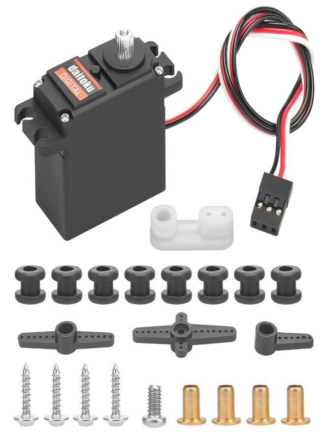 daitoku Upgrade Metal Servo for MJX Hyper Go Servo 14701B H14BM 14209 14210 1/14 RC Car - Image 1